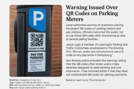 Gettysburg Parking Meter QR Code Scam